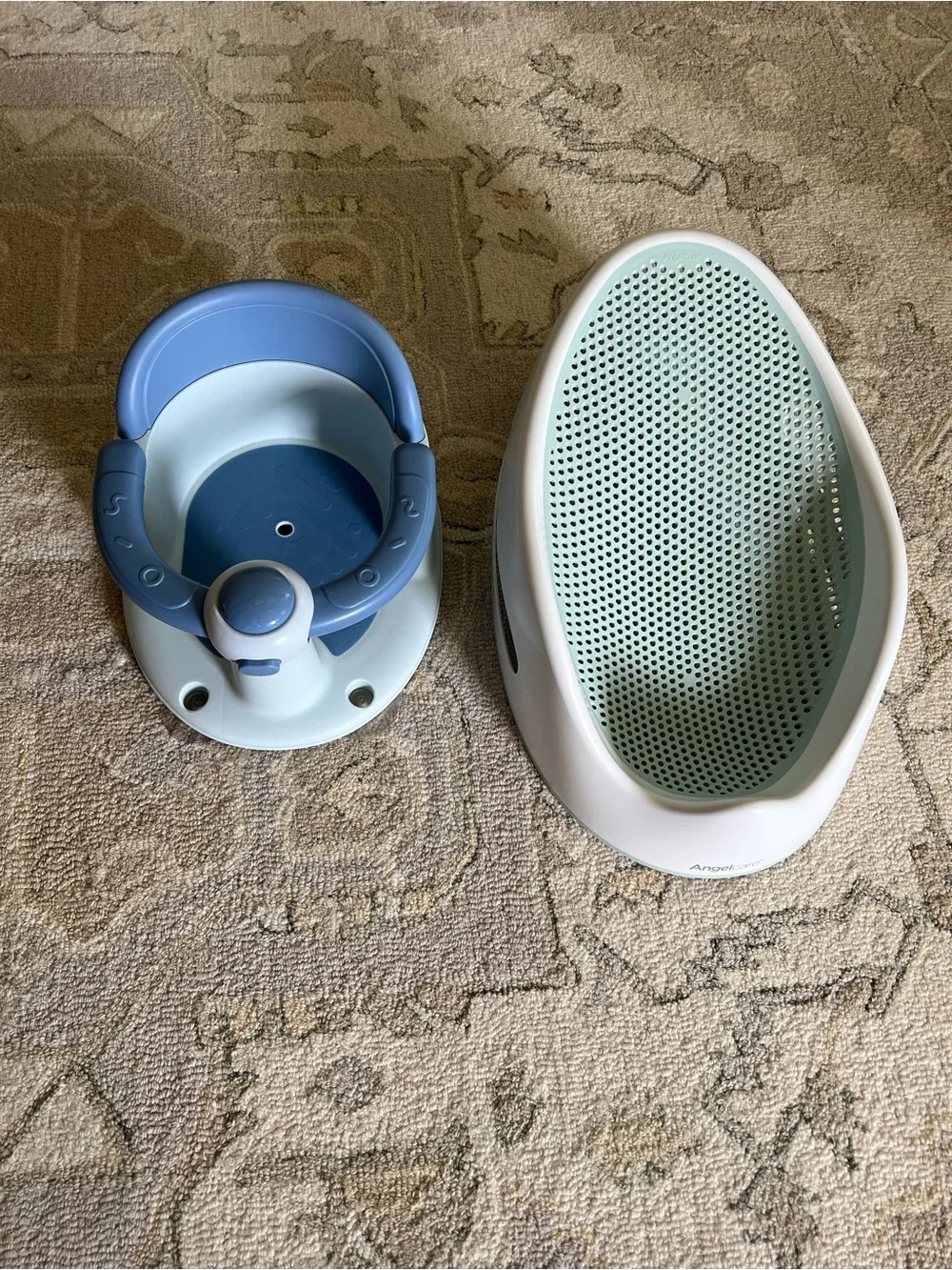 Baby Bath Seat and Infant Tub - Blue and Mint